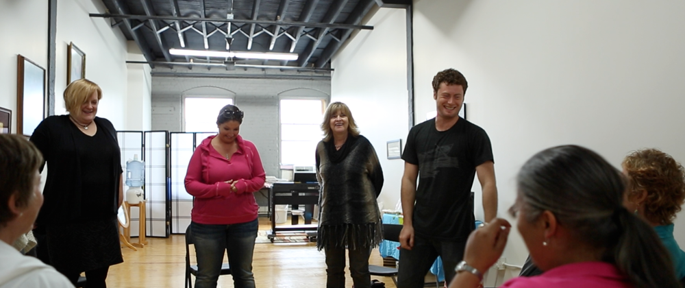 singers at workshop